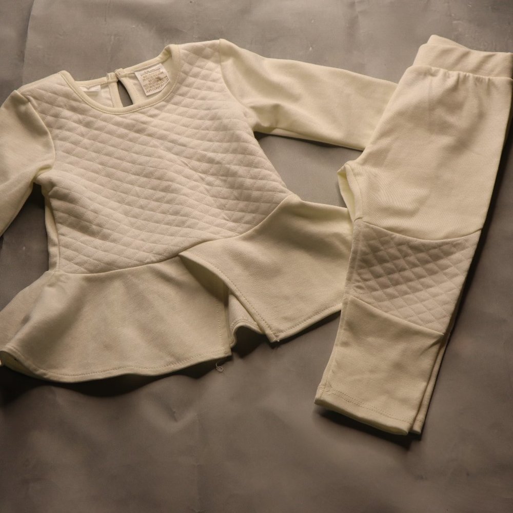 Off White Pant Set